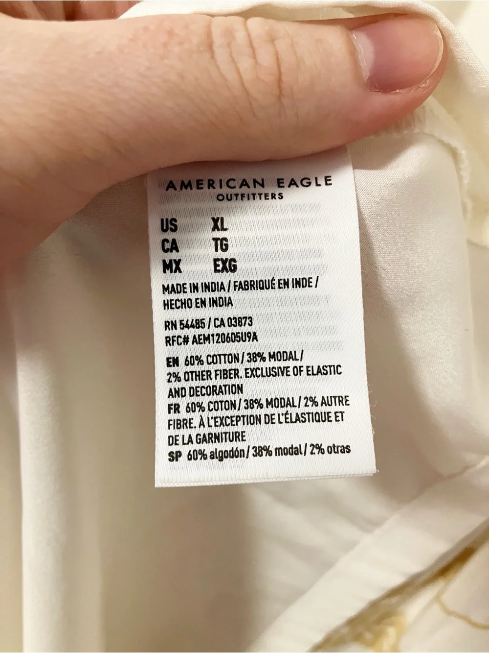 American Eagle | White Crochet Babydoll Gauze Maxi Dress XL Boho Chic Tiered